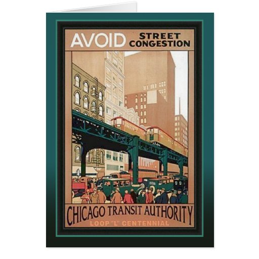 Centennial Chicago del lazo de CTA Felicitación