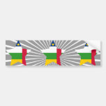 Central+Africano+Estrella de la república Etiqueta De Parachoque