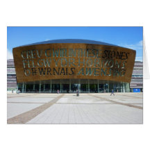 Centro del milenio, Cardiff, País de Gales Felicitación