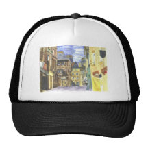 Centro medieval Bretaña de Dinan Gorros Bordados