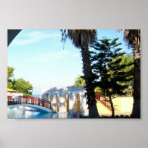 Centro turístico de playas de Jamaica Poster