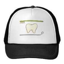Cepillo dental apacible del espejo del diente gorro
