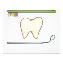 Cepillo dental apacible del espejo del diente anuncio personalizado