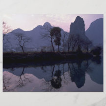 Cerca de Guilin, provincia de Ghangxi, China Tarjeta Publicitaria