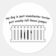 Cerca-Puente de la pieza de Manchester Terrier de  Pegatinas
