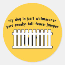 Cerca-Puente de la pieza de Weimaraner de la parte Etiquetas