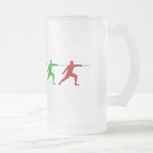 Cercadores del Epee que cercan deportes para mujer Tazas De Café