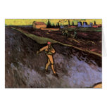 Cercanías del sembrador de Van Gogh de Arles, camp Tarjetón