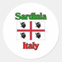 Cerdeña Italia Etiqueta