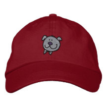 Cerdo de la diversión (esquema negro) gorra de beisbol