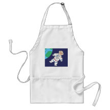 Cerdo del astronauta delantal