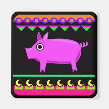 Cerdo del imán del animal del campo