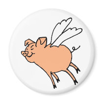Cerdo del vuelo de Palingates imanes