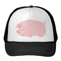 Cerdo divertido gorras de camionero