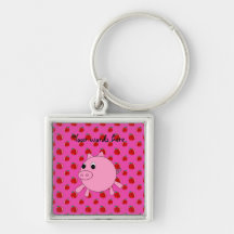 Cerdo lindo llavero personalizado
