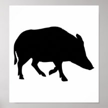 Cerdo salvaje - verraco poster