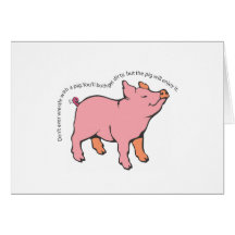 cerdo tarjeta