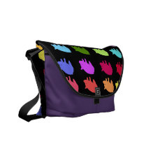 Cerdos del arco iris bolsas de mensajeria