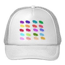 Cerdos del arco iris gorra