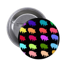 Cerdos del arco iris pin