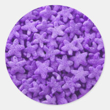 Cereal púrpura de la estrella etiqueta