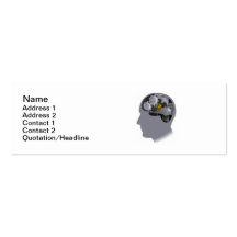Cerebro del diente. El trabajo del cerebro Tarjetas Personales