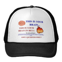 Cerebro en infierno gorros bordados