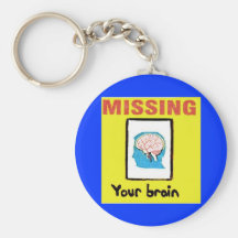 cerebro llavero personalizado