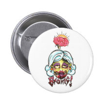 ¡Cerebros! Botón Pin