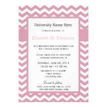 Ceremonia de graduación ligera elegante del galón  invitacion personalizada
