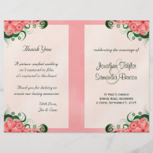 Ceremonia y banquete de boda rosados del programa  tarjetas publicitarias