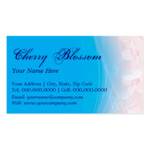 cereza blossoms1 plantilla de tarjeta personal