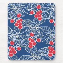 Cerezas de Bing Mousepad Tapetes De Ratón