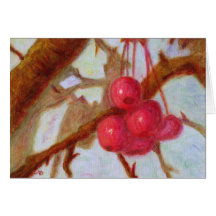 Cerezas, tarjeta de felicitación