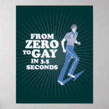 CERO AL GAY EN 3 SEGUNDOS - POSTER