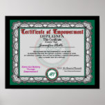 Certificado de capacitación posters