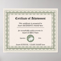CERTIFICADO DE LOGRO POSTER