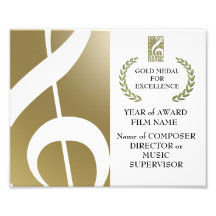 Certificado del premio del oro arte fotográfico
