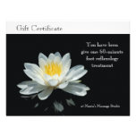 Certificado flotante de la flor de Lotus Invitaciones Personalizada