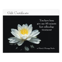 Certificado flotante de la flor de Lotus Invitaciones Personalizada