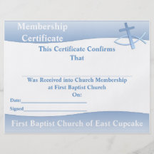 Certificado multiusos azul de la iglesia de la sim tarjetas publicitarias