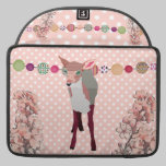 Cervatillo rosado bonito Macbook de la flor de cer fundas macbook