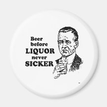 CERVEZA ANTES DEL LICOR IMÁN DE FRIGORÍFICO