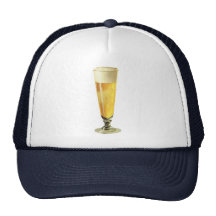 Cerveza de barril alta del vintage, bebida alcohól gorros bordados