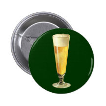 Cerveza de barril alta del vintage, bebida alcohól pins
