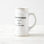 Cerveza de encargo Stein del padrino de boda del b Taza