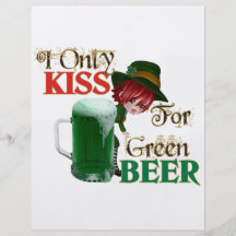 Cerveza del beso 4 - St Patrick Tarjetón