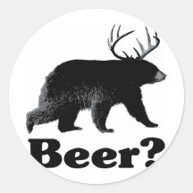¿Cerveza? Etiqueta Redonda