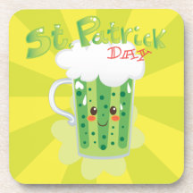 Cerveza fresca del día de St Patrick Posavasos De Bebida
