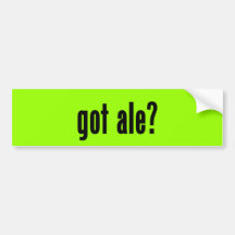 ¿cerveza inglesa conseguida? etiqueta de parachoque